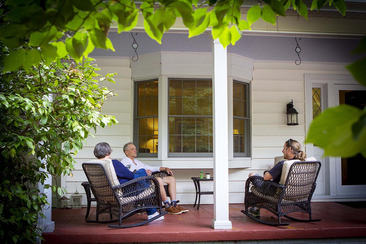 gls front porch with kent wicker and lisa bailey robinson